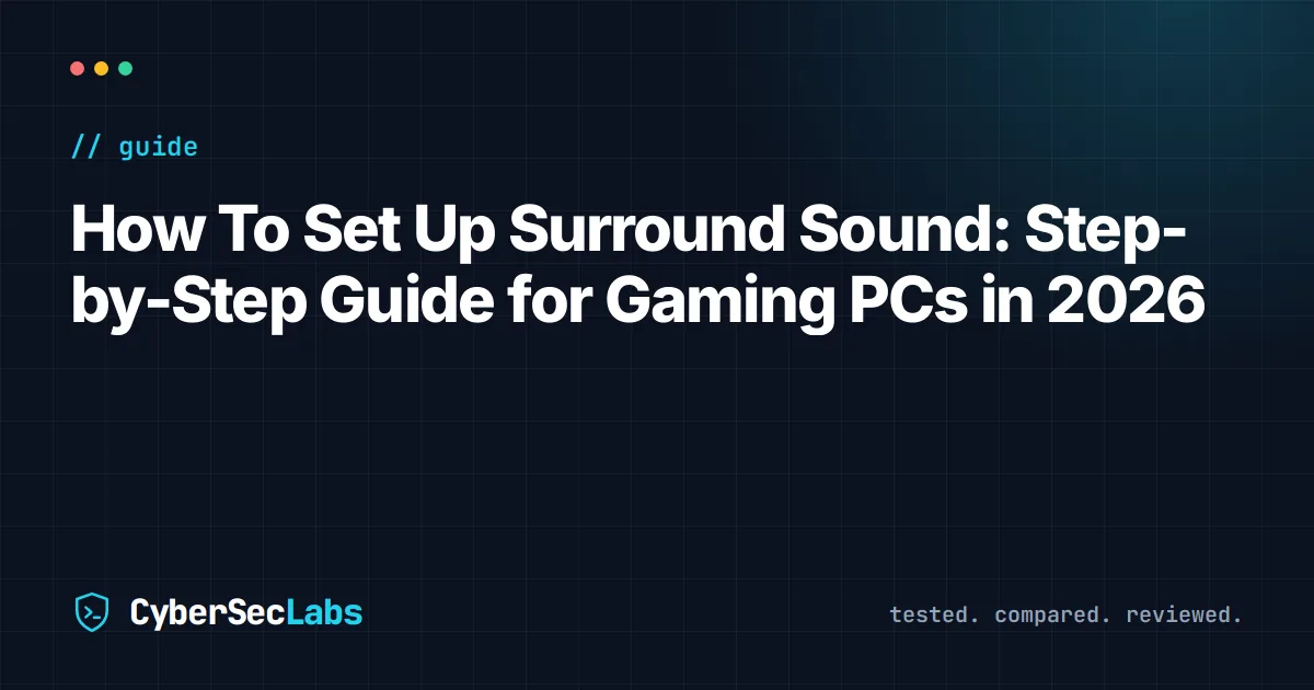How To Set Up Surround Sound: Step-by-Step Guide for Gaming PCs in 2026